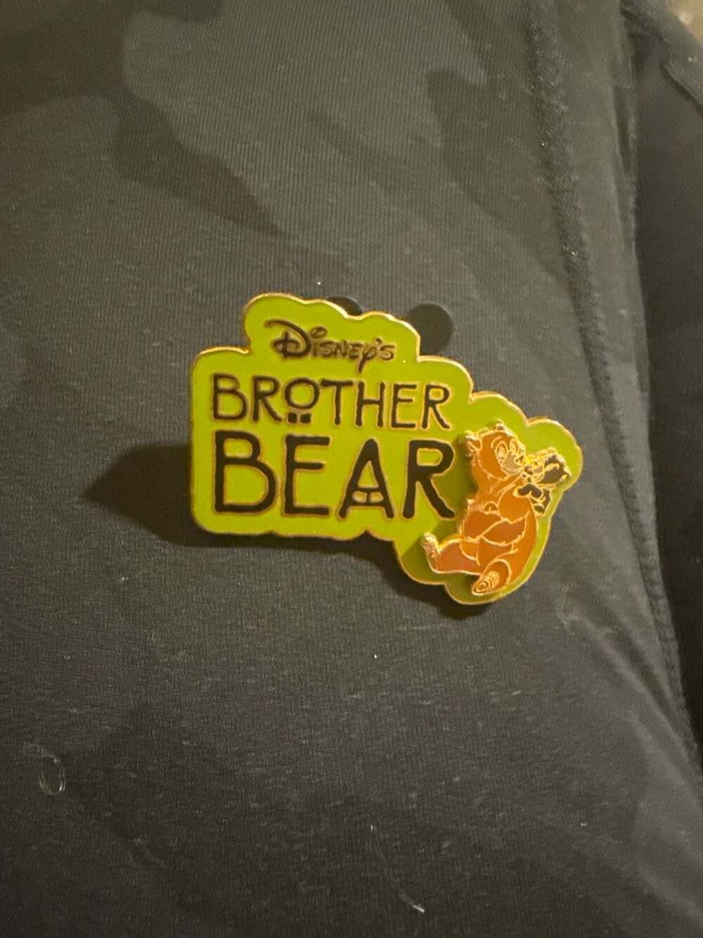 Disney Brother Bear Koda & Kenai Green Logo Pin 2003